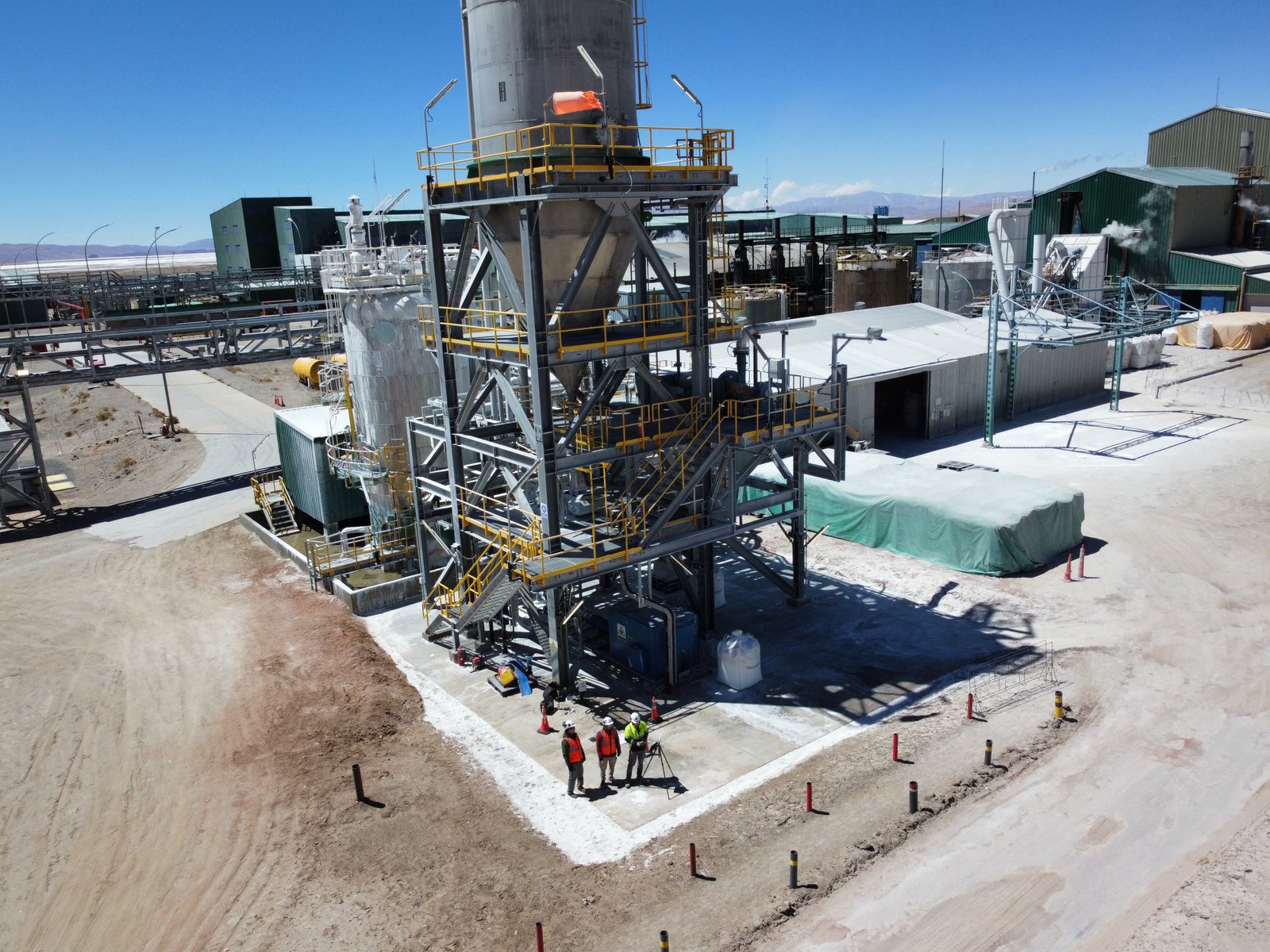 Relevamiento aéreo de planta de procesamiento en altura
